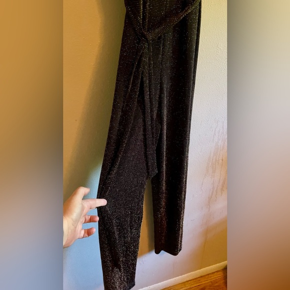 NWT Lily Rose Square Neck Glitter Knit Jumpsuit sz Small - Picture 5 of 14